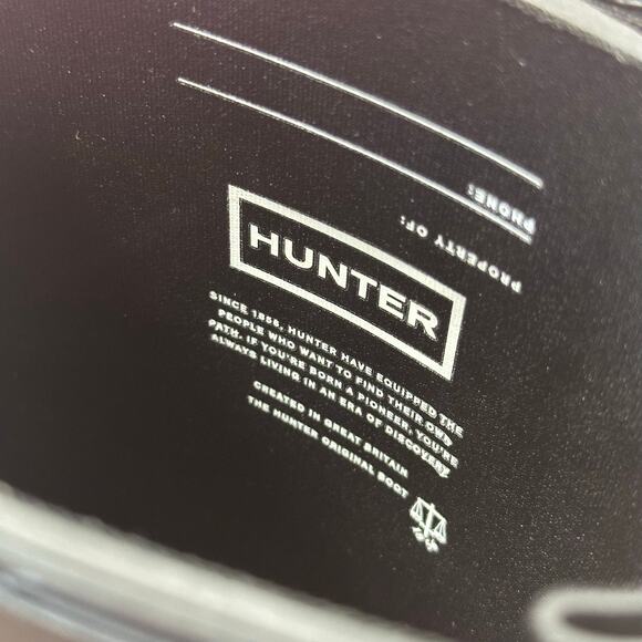 Hunter Women's Original Back Adjustable Short Rain Boots Black Size 9 - Picture 6 of 8